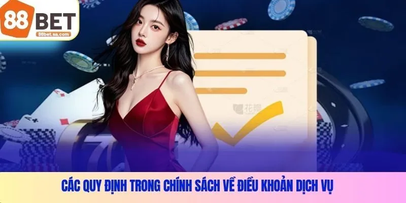 Các quy định trong chính sách về điều khoản dịch vụ 